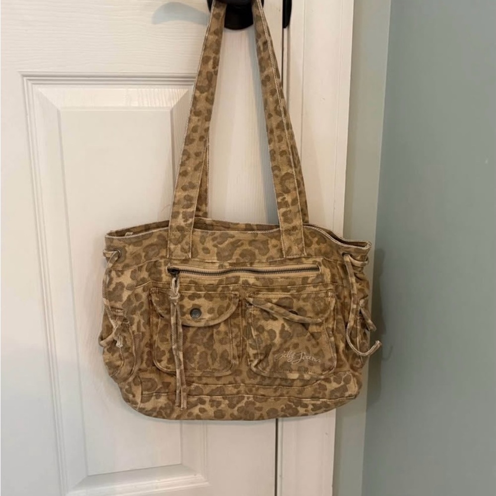Leopard Print BDG Jeans mini tote